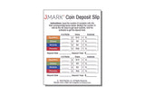 J Mark Burst Resistant Preformed Penny Coin Roll Wrappers, MADE IN USA, 92-Count Heavy Duty Cartridge-Style Coin Roller Tubes, Includes J Mark Coin Deposit Slip