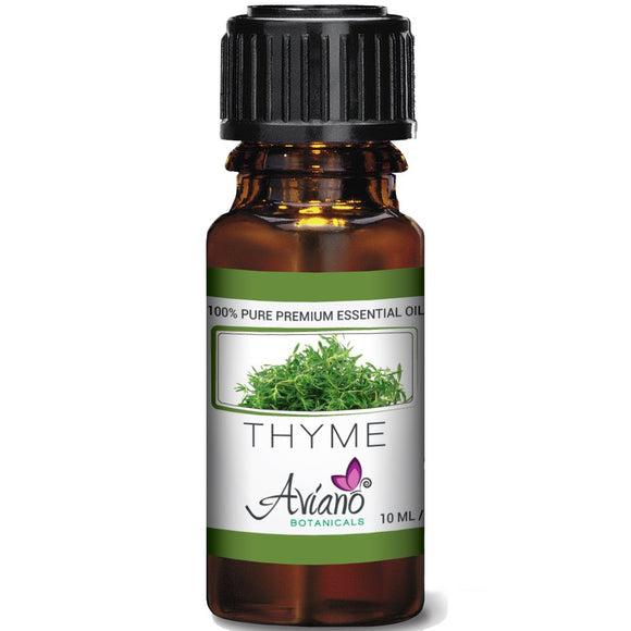 Thyme Essential Oil - 100% Pure Blue Diamond Therapeutic Grade by Aviano Botanicals - 10 ml