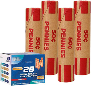 Organize Your Pennies with J Mark Coin Roll Wrappers