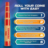 Organize Your Pennies with J Mark Coin Roll Wrappers