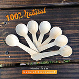 Disposable Small Wooden Mini Spoon – (Pack of 110) 3.9-inch Set Eco-Friendly Tasting Spoons Biodegradable Cutlery Compostable Dessert Utensils for Eating Party Supplies - Better Than Bamboo Palm Leaf