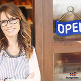 Open Closed Sign for Business – Bundle with 2 Suction Cup, Pull and Push Stickers - Red/Blue Double-Sided Open Signs for business is the Ideal for Restaurant Stores Bar Windows or Doors