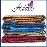 Aviano Premium Soft Weighted Blanket Cover 48x72 - 8-Knot Microfiber Duvet Cover for Weighted Blanket Twin Size Bed | Fits 48 x 72 Inch Heavy Blanket -  (Cover ONLY)