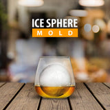 PREMIUM Ice Ball Molds 6-PACK - BPA Free 2.5 Inch Ice Spheres. Stackable Slow Melting Round Ice Cube Maker for Whiskey and Bourbon