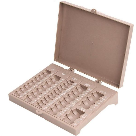 Coin Counter Sorter Money Tray -6 compartment -  Holds Pennies, Nickels, Dimes, Quarters, Half Dollar Coins and Dollar Coins