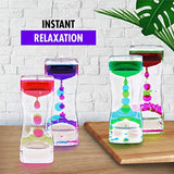 Liquid Motion Bubbler Sensory Toys – 8 Pc Set Bundle Stretchy String Fidget Toys Timer Stress Relief Anxiety Relief Great for Toddler, Children, Kids, Adults, Seniors, Autism Hyperactivity Relaxation