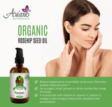 100% PURE ROSEHIP SEED OIL, Organic | HUGE 4oz Bottle | Reduce Acne Scars | Therapeutic Grade Essential Oil For Face, Skin, hair & Nails | Extra Virgin Cold-Pressed By Aviano Botanicals